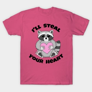 Valentine Raccoon T-Shirt